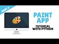 Python - Desktop Paint App Tutorial for Beginners with TKinter - Part 2/2