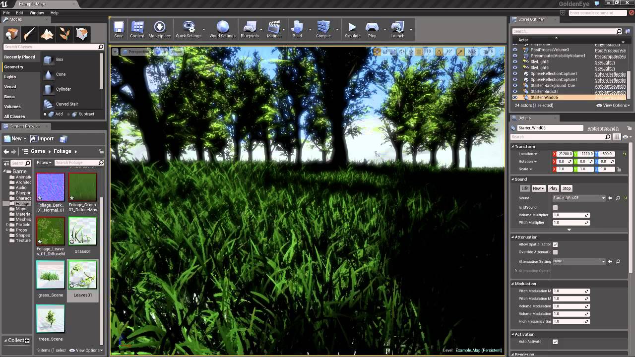 How To Add Wind To Foliage Unreal Engine 4 Youtube