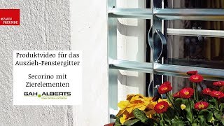 Fenstergitter Secorino mit Zierelementen von Alberts - Produktvideo