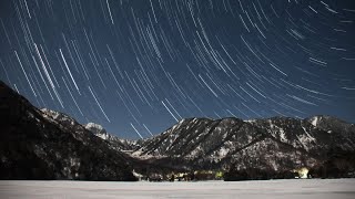 奥日光　真冬の星空を撮る。(湯ノ湖畔、三本松園地)