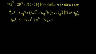 Ndryshimi i katrorit   | a^2 -  b^2=(a-b)(a+b) |