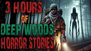 True Hiking In The Woods / Deep Woods Scary Horror Stories for Sleep | Black Screen With Rain Sounds