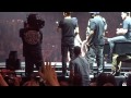 new kids on the block 50 cent and mark wahlberg @ madison square garden