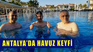 Antalya'da HAVUZ KEYFİ-HEM İŞ HEM TATİL-KORONA STRESİNİ ATTIK