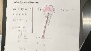 Crafty Mathys Solving by Substitution Video #1