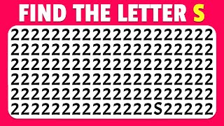 Can you Find the Odd Letter in 15 seconds? | Easy, Medium, Hard Levels