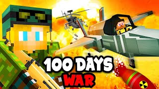 I Spent 100 Days on a WAR SMP SERVER in Minecraft... This is What Happened...