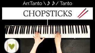 CHOPSTICKS チョップスティックス【Arr.Tanto Tanto】G Clef ト音記号のみPiano Solo in C ☆☆☆ 初中級