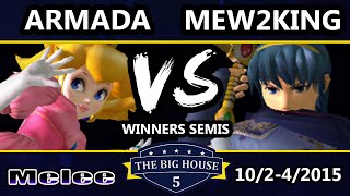 The Big House 5 - Armada (Peach) Vs. Mew2King (Fox, Marth, Sheik) - Winners Semis - SSBM