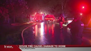 House fire in Georgetown displaces three people