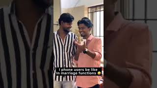 iPhone User be Like In Marriage Function 😂 #shorts #apple #funny