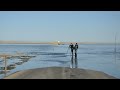 lindisfarne holy island causeway tide timelapse