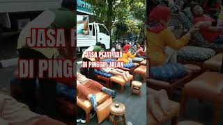 VIRAL..! Ada Jasa Pijat Di Tenga Jalan #short #jasapijat