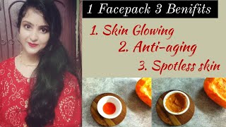 DIWALI SPECIAL FACE PACK ll 1 Facepack 3 Benifits - Skin Glowing, Anti-aging \u0026 Spotless Skin ll