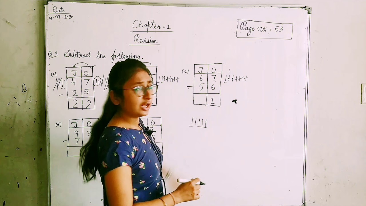Class 2 Chapter 1 Subtraction Youtube