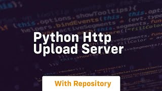python http upload server