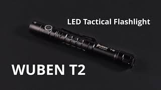 【錸特光電】WUBEN T2  550 Lumens  AA battery  LED Tactical Flashlight  開箱 實測