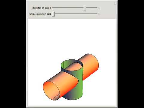 Two Intersecting Cylinders Youtube