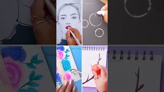 Which one do you like the most? AWESOME PAINT HACKS  #satisfying #shorts #creativeart