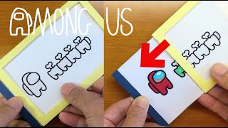 FUN！AMONG US Magic Slider Card｜Gift Card DIY｜ARTS & PAPER CRAFTS tutorial