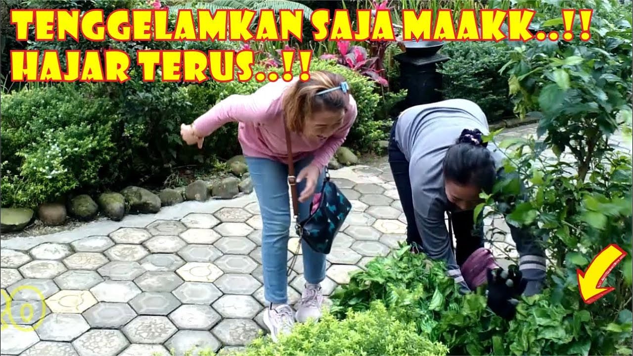 Bushman Prank Dihajar Emak Emak Prank Kocak Youtube