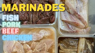 MARINATED FISH PORK BEEF CHICKEN | MEAT MARINADES | BAON ULAM IDEAS | PINOY FOODS