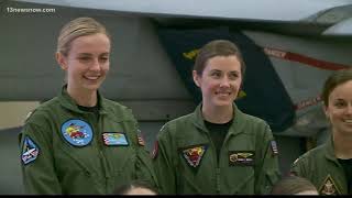All female fighter pilots crew Fly Missing Man formation to honor Capt Rosemary Mariner