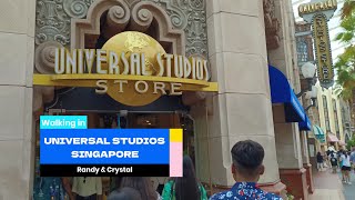 Walking in Universal Studios Singapore 新加坡环球影城│Sesame Street Spaghetti Space Chase │Randy\u0026Crystal