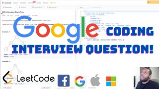 GOOGLE Coding Interview Question - Univalued Binary Tree | LeetCode