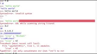 Python - Tutorial 2 - Data Types & Variables
