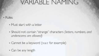 JS02 Variables Part I