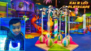 Indoor Playground With Kai at Catch Air! Kids activities, Obstacle Course, Kid Songs, and Bubbles!