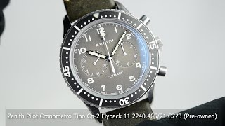 Zenith Pilot Cronometro Tipo Cp-2 Flyback 11.2240.405/21.C773 (Pre-owned)