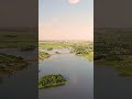 history of 2018. the surroundings of bubiai pond. shorts drone