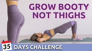 35 days Booty Challenge 🍑 With or Without Resistance Bands