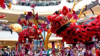 CNY 2016 ~ Acrobatic Lion Dance (舞獅 Múa Lân) by Kwong Ngai @ Mid Valley (23/1/2016) (4k UHD)