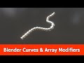 Blender Curves Array Modifier Beginner Tutorial