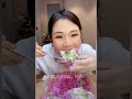 asmr ice eating with matcha and milk powder