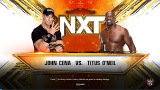 JOHN CENA VS. TITUS O'NEIL | WWE 2K23 | #wwe #2k23 #viral_video #johncena #wrestlemania