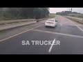 stanger taxi association car blocking a truck on n2 freeway