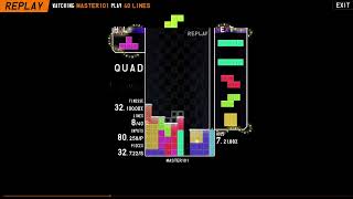 [TETR.IO] 40 Line Sprint in 14.482 seconds (PB after 22 months)