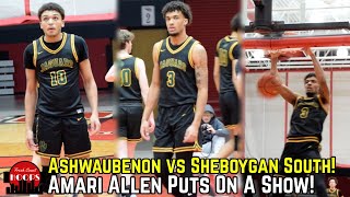 Amari Allen Dunks Everything! Ashwaubenon Takes On Sheboygan South!