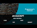 Mastering JavaScript Arrays: Push, Pop, Shift, and Unshift Explained  #JavaScript