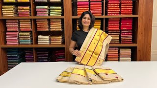 Premium Handloom Tissue Kerala Sarees..