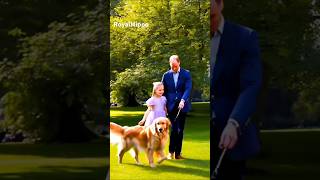 Prince William and Princess Charlotte walk the dog #dog #dogwalk #princewilliam #happy #father