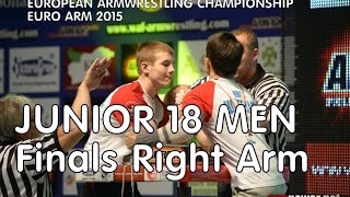 Junior 18 MEN FINAL RIGHT ARM - European Armwrestling Championship 2015 -EURO ARM