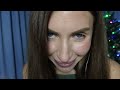 4k asmr mouth sounds kissing close licking of lens and microphone