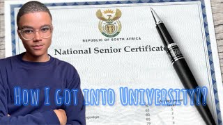 Matric Advice: How to get into University??|Matric Results, Application Process, Requirements, Uni