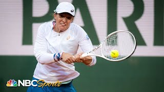 French Open Round 4: Iga Swiatek vs. Qinwen Zheng | HIGHLIGHTS | 5/30/2022 | NBC Sports