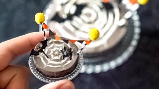 【ちび世界ハロウィン🎃】くもの巣レアチーズケーキ🕷 #Shorts